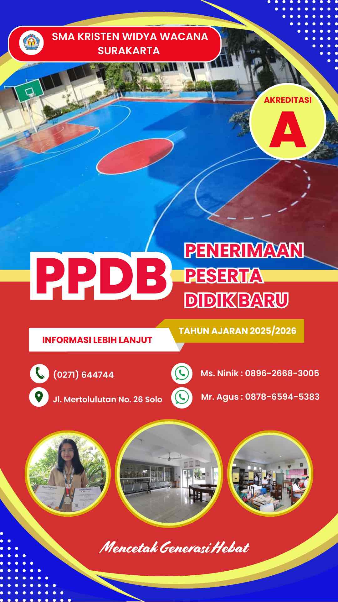 PPDB, Penerimaan Peserta Didik Baru, sma widya wacana, widya wacana, ysk,  yayasan sekolah kristen, yayasan, surakarta, sma
