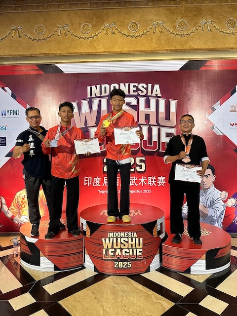 prestasi, Samuel Dida Meraih Medali Emas Indonesia Wushu League 2025, sma widya wacana, widya wacana, ysk,  yayasan sekolah kristen, yayasan, surakarta, sma